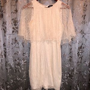 Parker BLACK Sequin Feather Dress